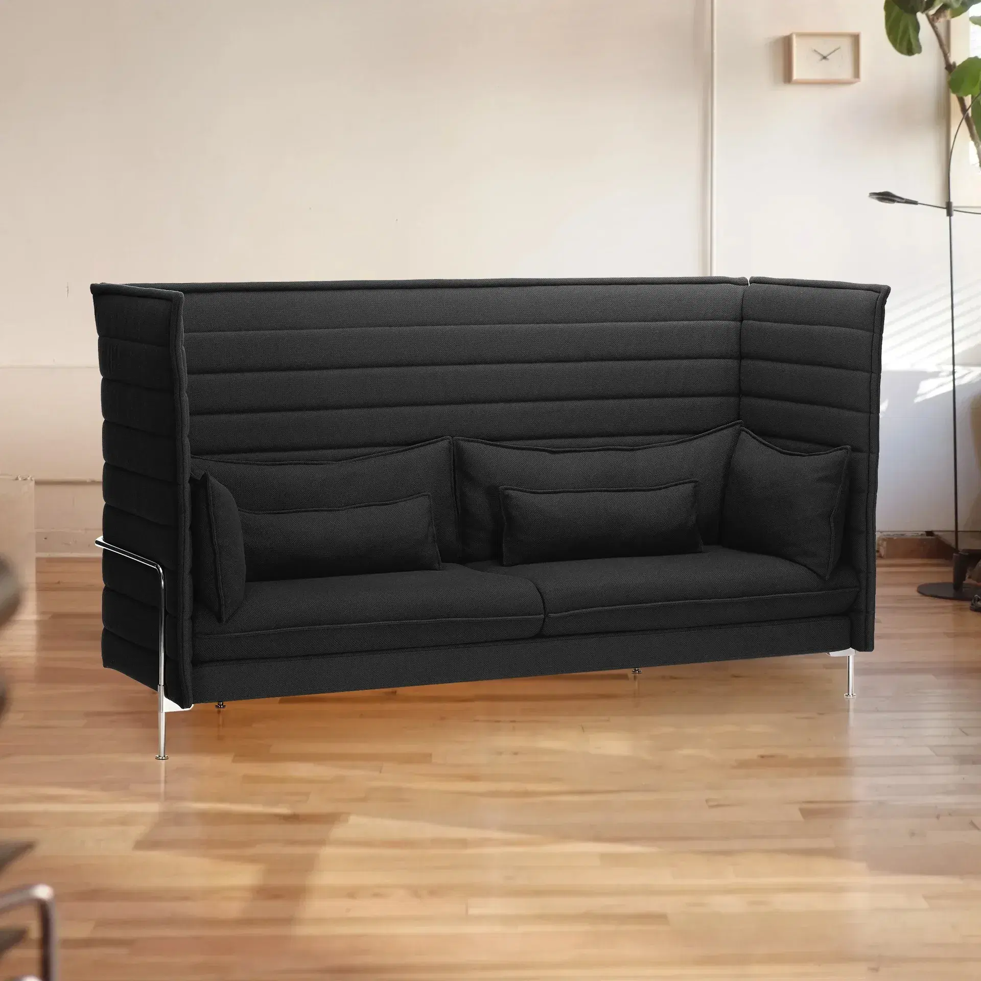 Alcove Highback Sofa – Three Seater Replica - View 2