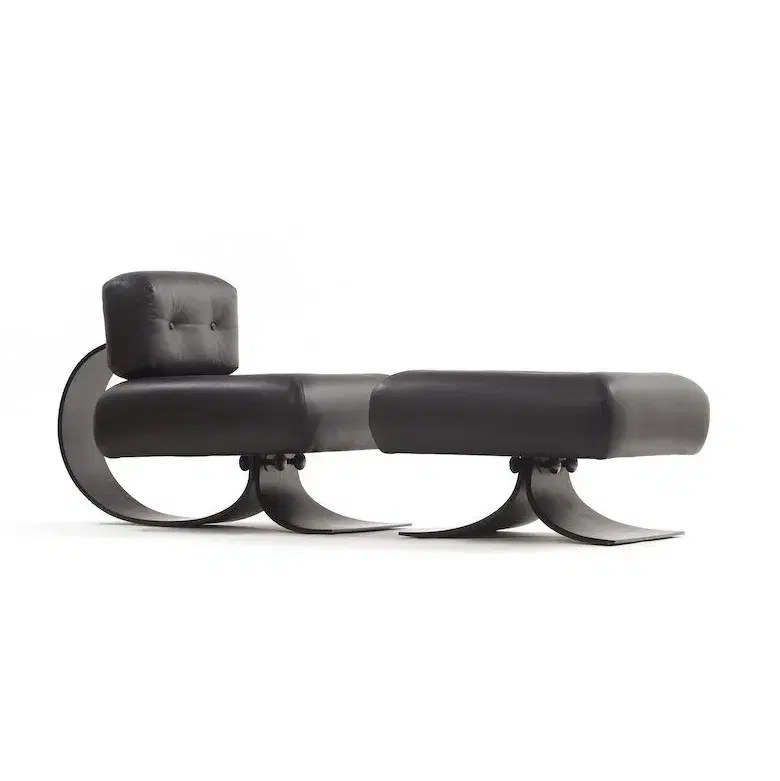 Alta Lounge Chair with Ottoman Replica - View 4