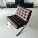 Barcelona Chair with Stool Replica - View 11