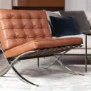 Barcelona Chair with Stool (Premier Version) Replica - View 25
