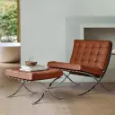 Barcelona Chair with Stool (Premier Version) Replica - View 15