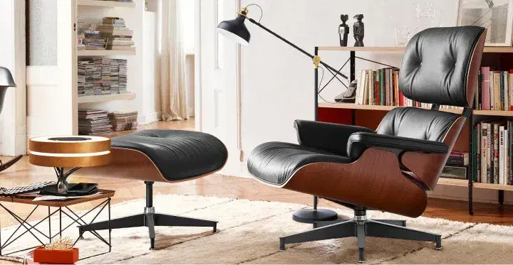 A living room featuring Sohnne's Lounge Chair