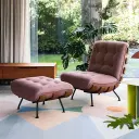 Costela Lounge Chair and Ottoman Replica - View 2
