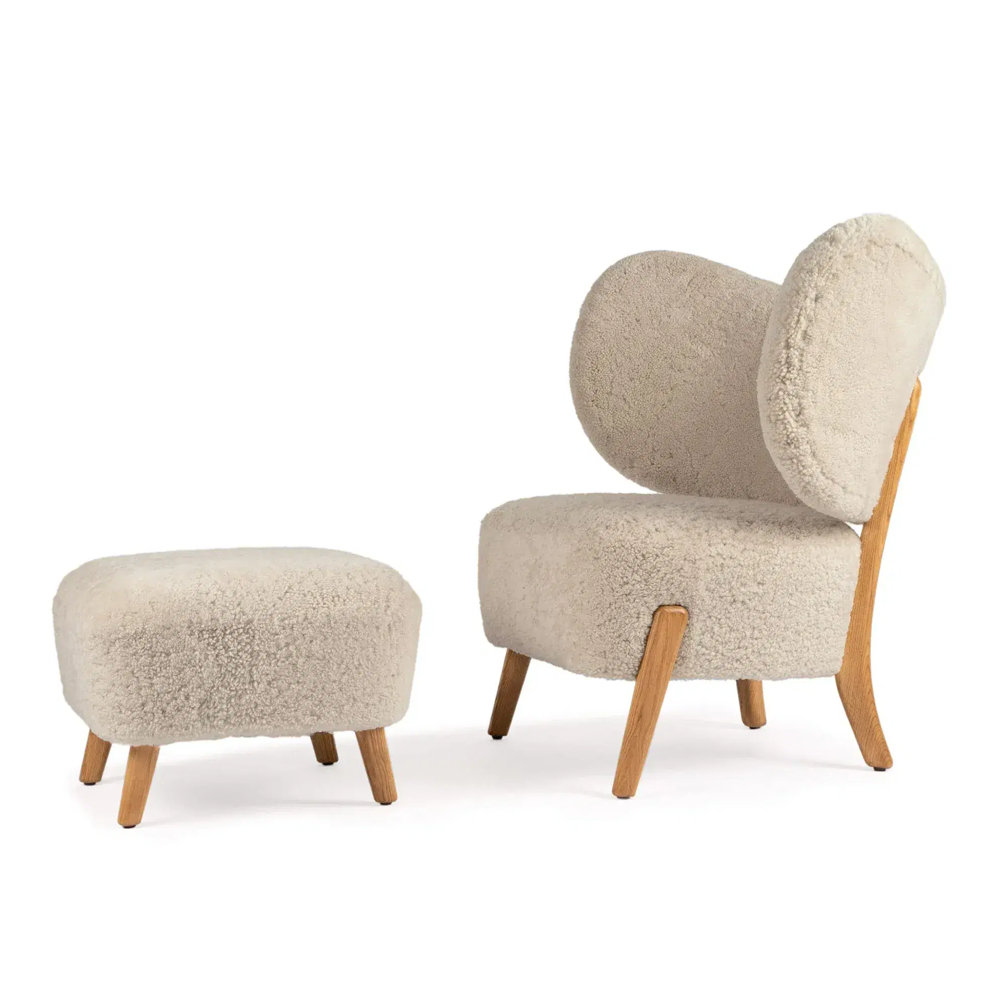 Mazo Lounge Chair with Ottoman Replica