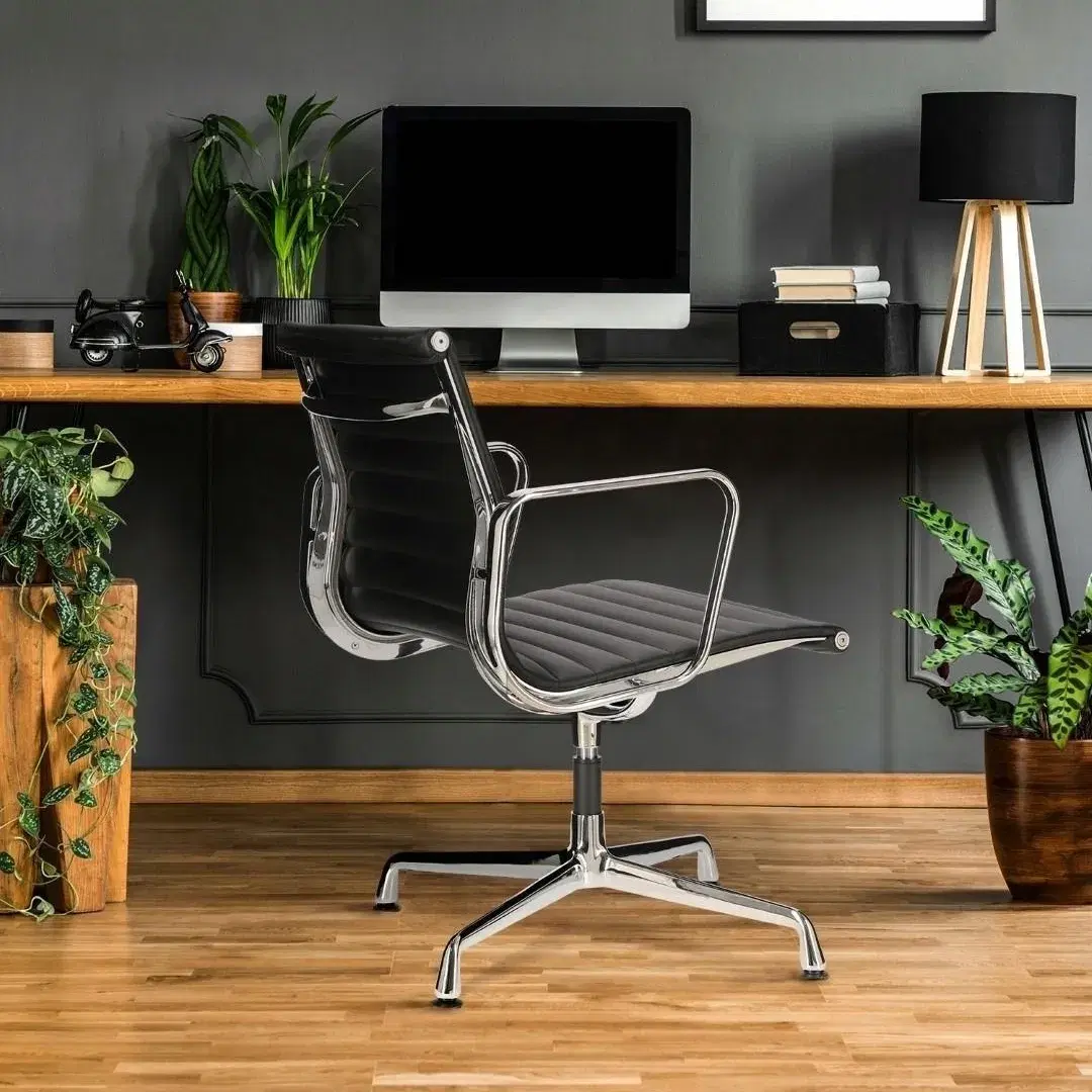 Eames Aluminum Group Side Chair – With Arms Replica - View 13