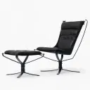 Falcon Chair and Ottoman Replica - View 5