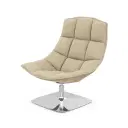 Jehs and Laub Lounge Chair with Ottoman Replica (Pedestal Base) - View 3