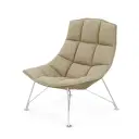 Jehs and Laub Lounge Chair with Ottoman Replica (Wire Base) - View 3