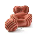 Up Chair and Ottoman Replica - View 3