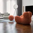 Up Chair and Ottoman Replica - View 7