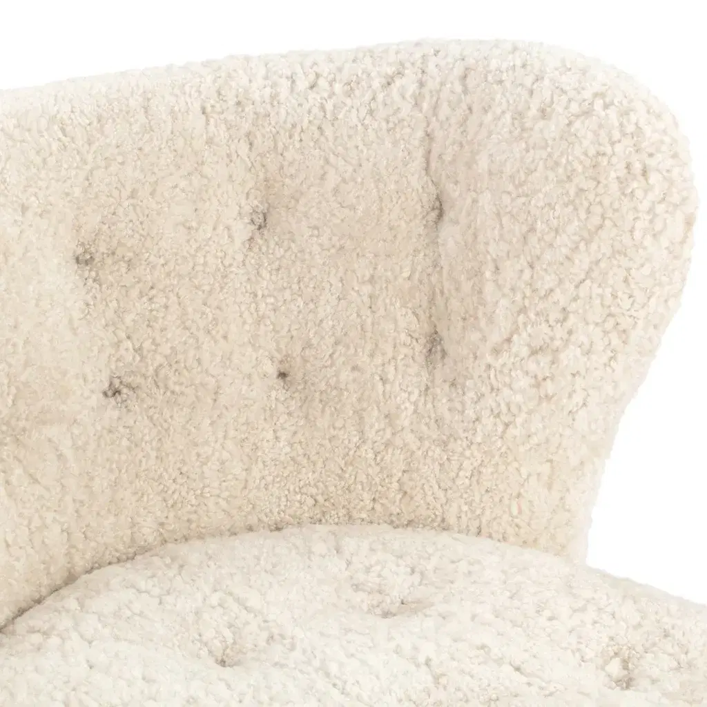 Little Petra Lounge Chair and Ottoman Replica - View 5