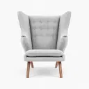 Papa Bear Chair and Ottoman Replica - View 1