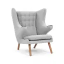 Papa Bear Chair and Ottoman Replica - View 2