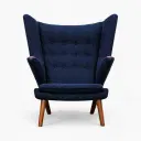 Papa Bear Chair and Ottoman Replica - View 13