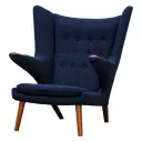 Papa Bear Chair and Ottoman Replica - View 14