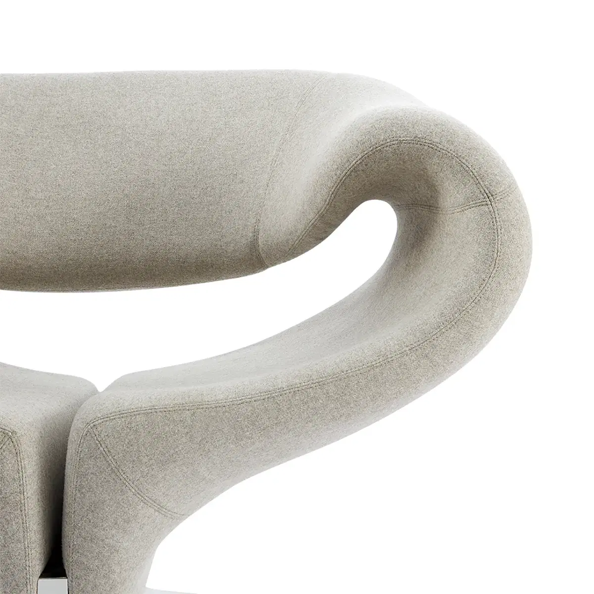 Ribbon Chair & Ottoman Replica - View 9