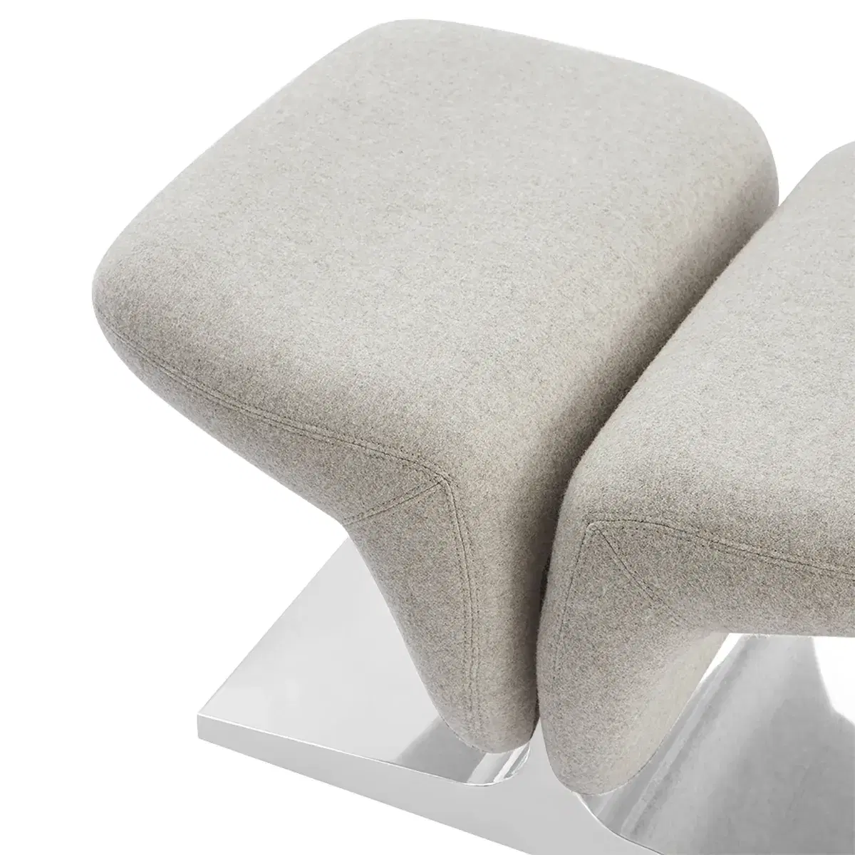 Ribbon Chair & Ottoman Replica - View 6