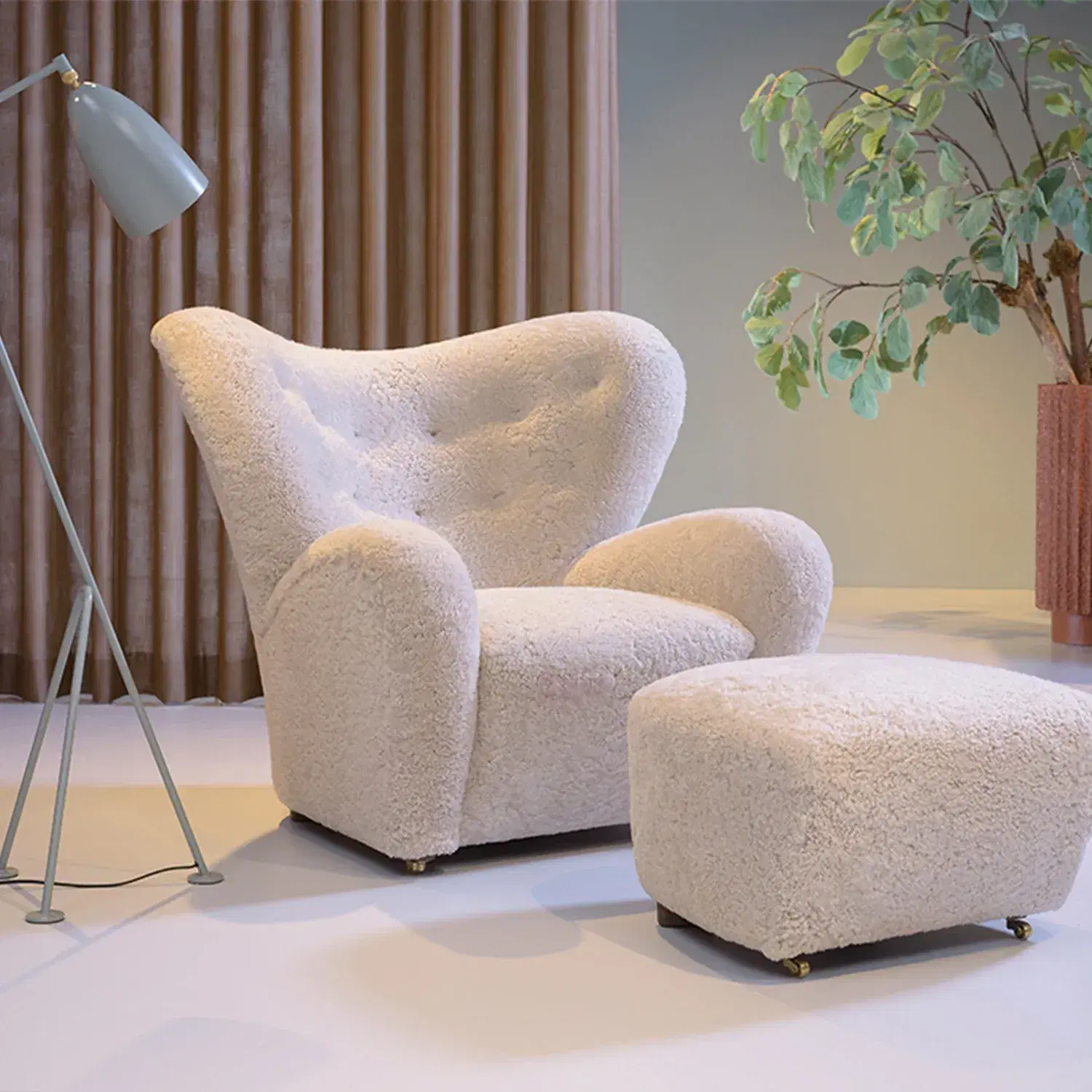 The Tired Man Lounge Chair and Ottoman - View 17
