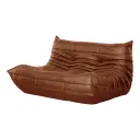 Ducaroy Loveseat Fiber Leather Two Seater Replica - View 6