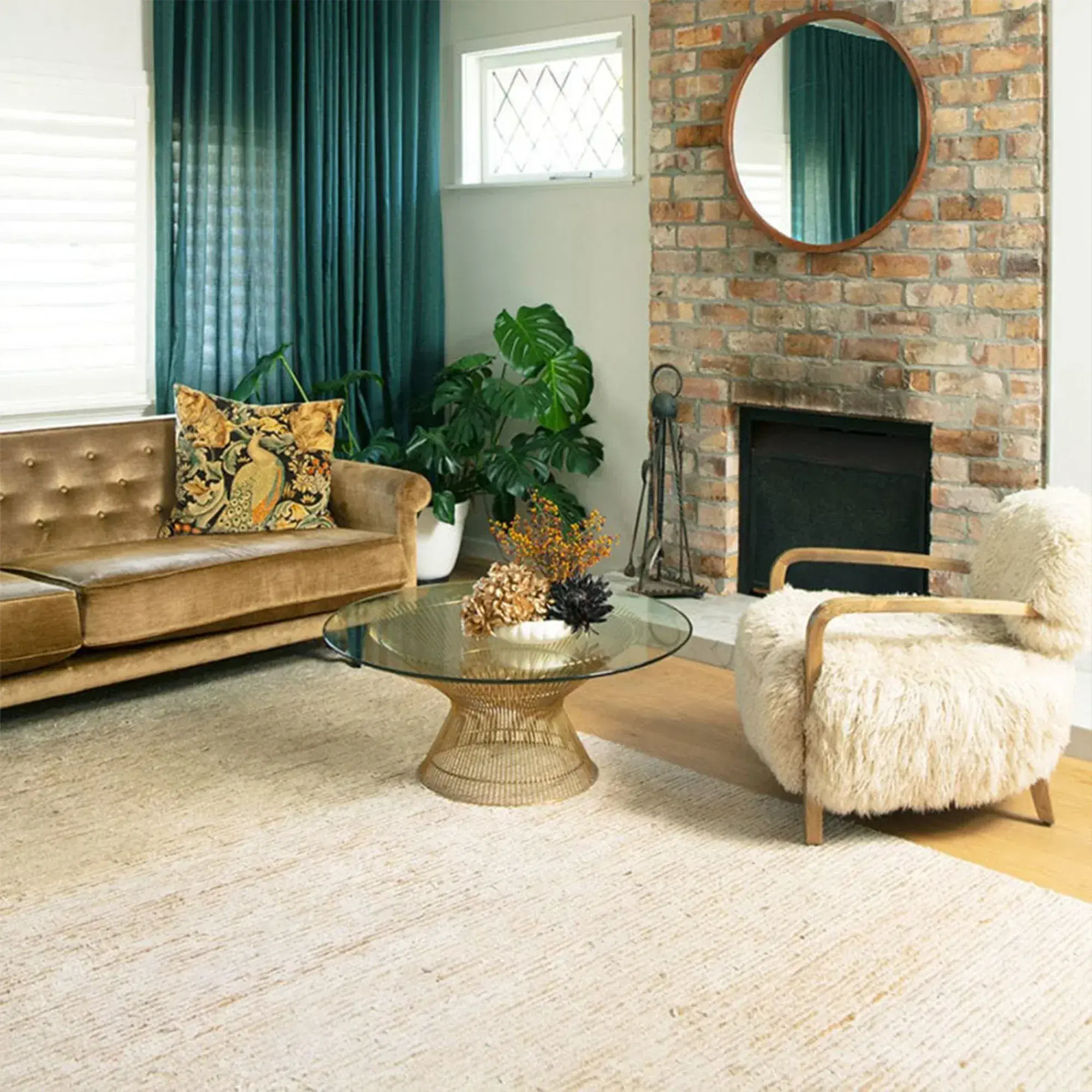 Yeti Sheepskin Armchair and Ottoman Replica - View 9