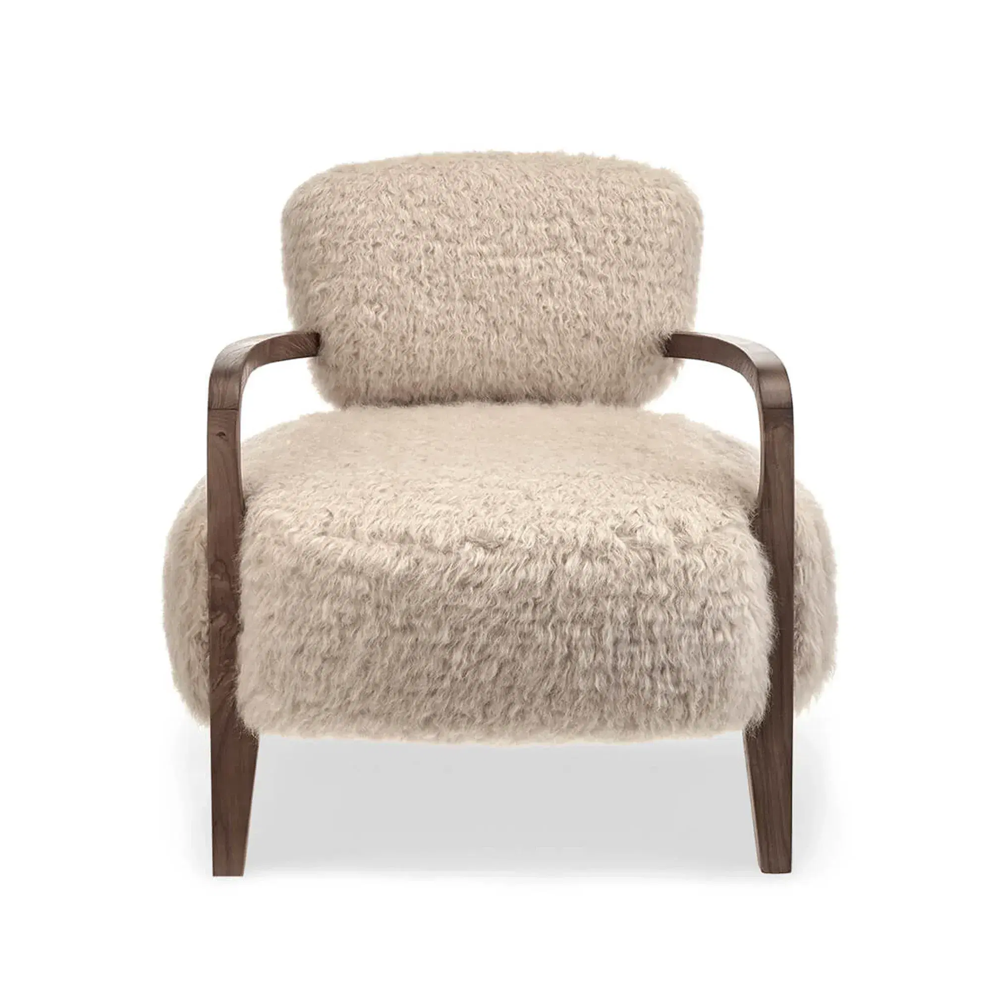 Yeti Sheepskin Armchair and Ottoman Replica - View 3