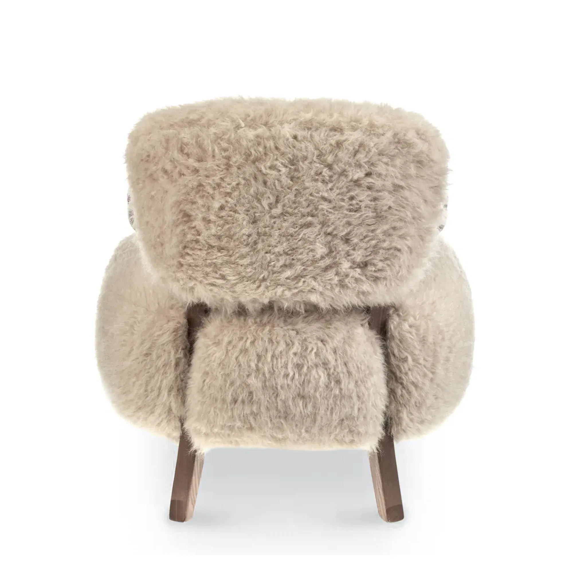 Yeti Sheepskin Armchair and Ottoman Replica - View 5