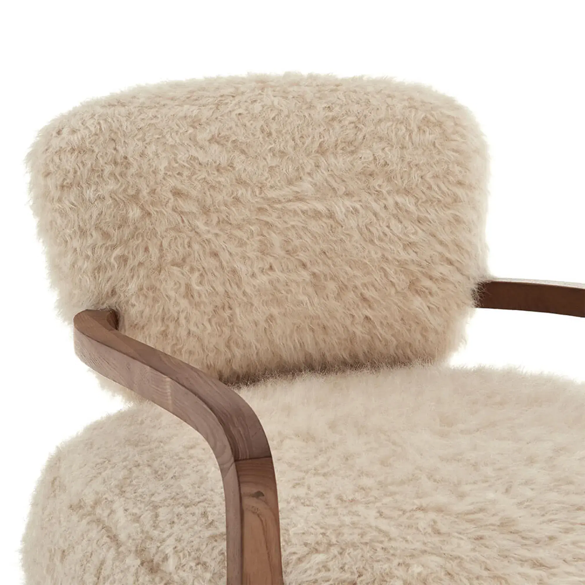 Yeti Sheepskin Armchair and Ottoman Replica - View 7