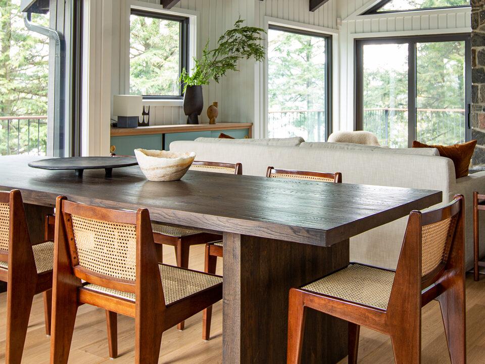 mid century modern dining table