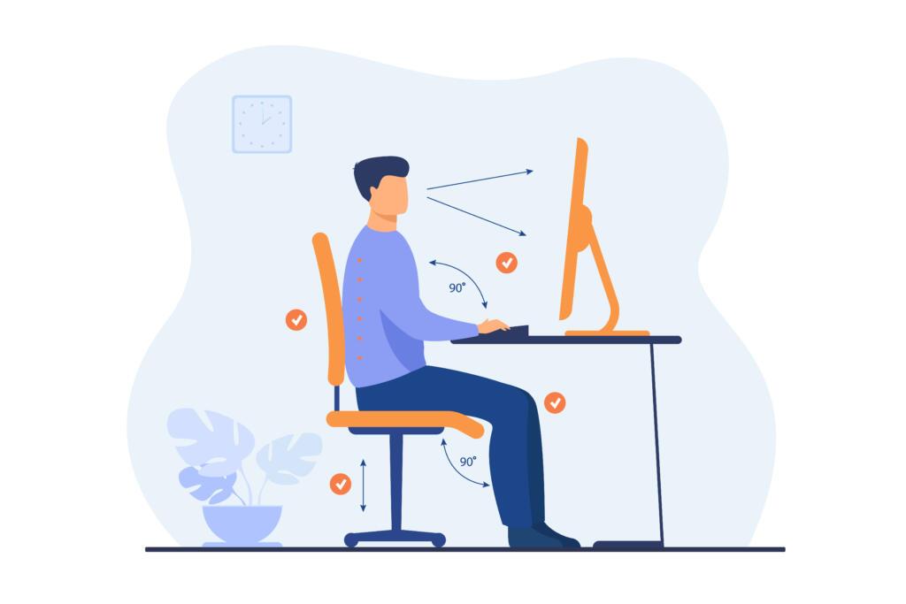 ergonomic desk height