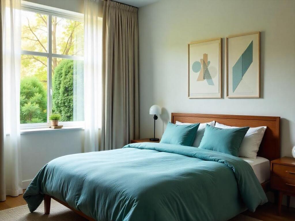 mid century modern bedroom set | accessories and decor